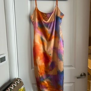 Wild Fable Satin Slip multicolor dress size small